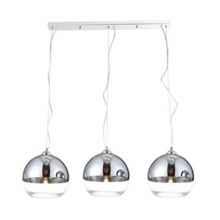 Lustra crom din metal Iris 3 Line