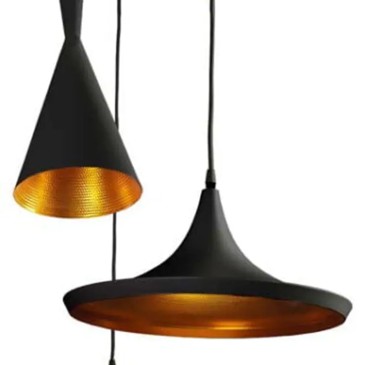 Lustra 3 brate negru/auriu Mix