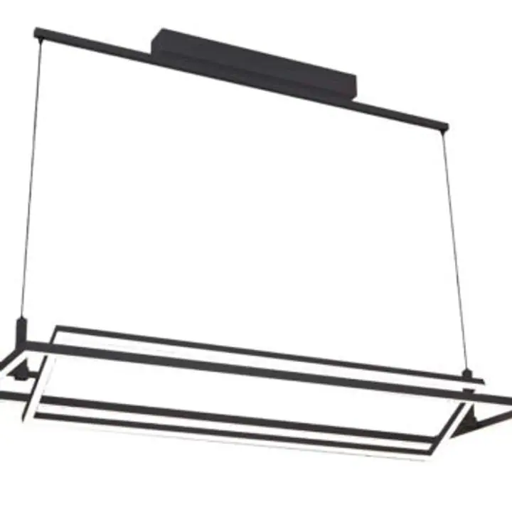 Lustra neagra din aluminiu Viena
