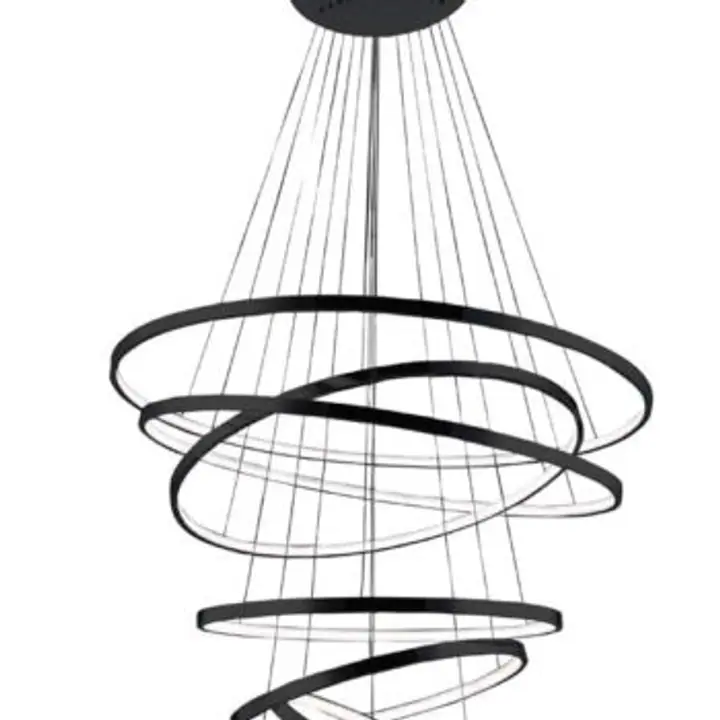 Lustra neagra Wheel 6