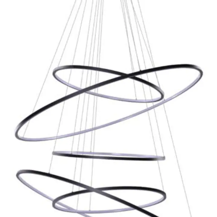 Lustra neagra Wheel XXL