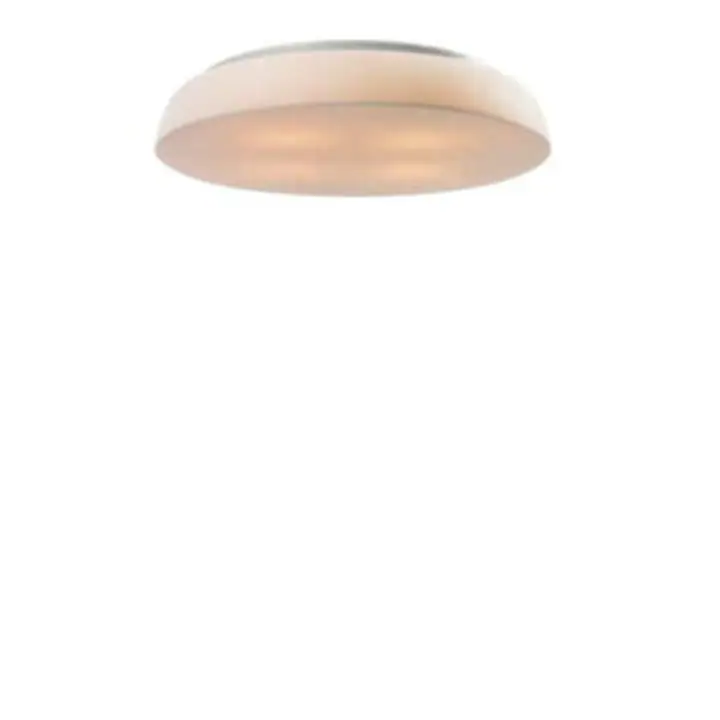 Plafoniera alba din metal si acril Biscotto