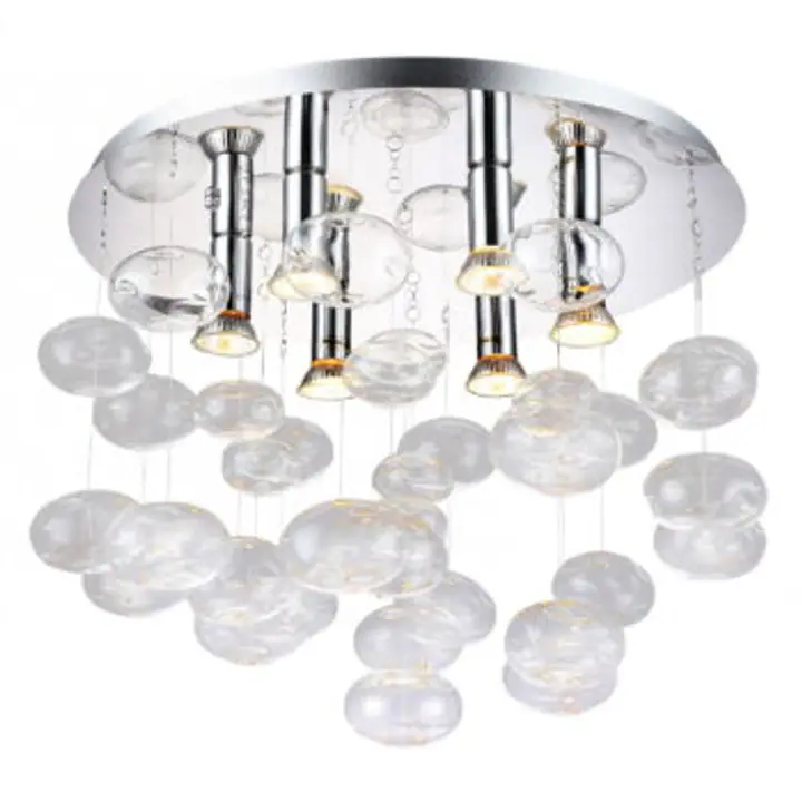 Plafoniera moderna cu finisaj transparent Luvia