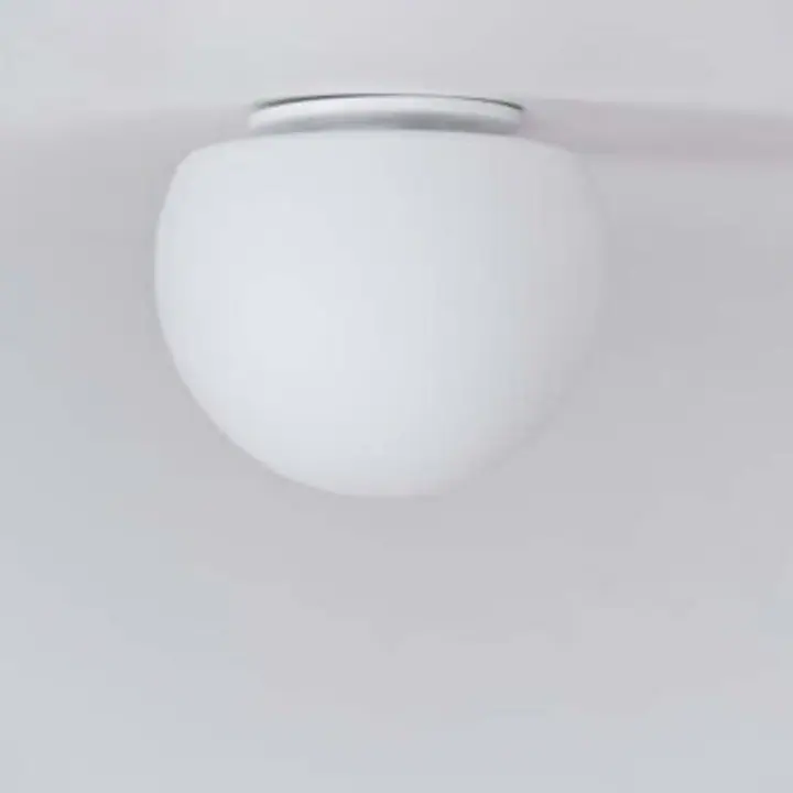 Plafoniera alba din sticla Moon