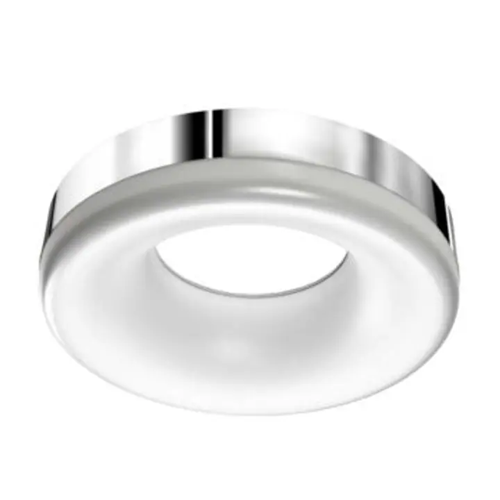 Plafoniera crom cu led Ring 3000K