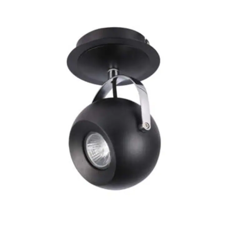 Aplica neagra din metal si sticla Gulia