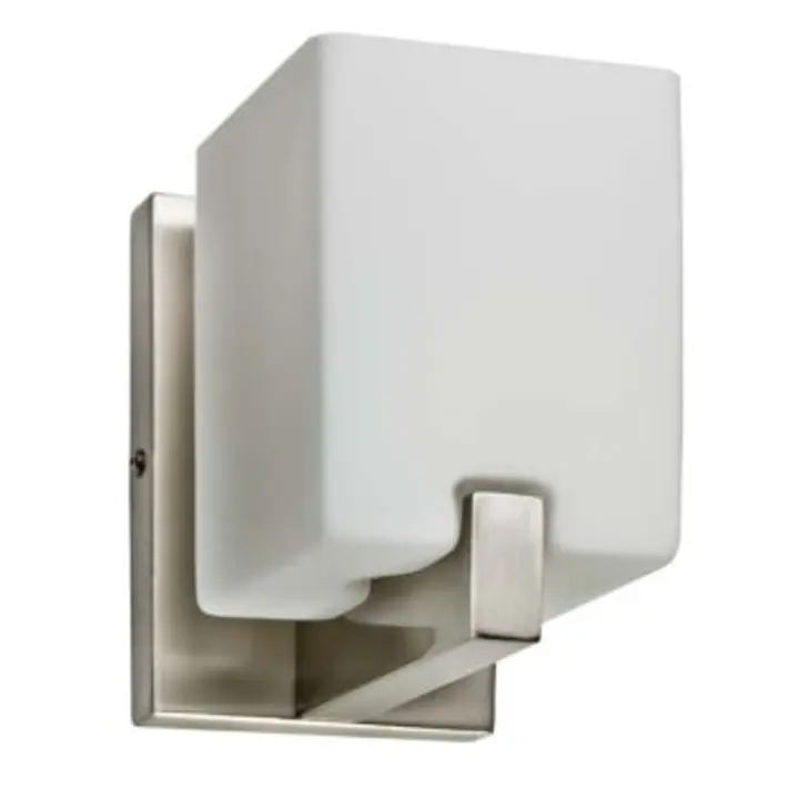 Aplica alba din metal si sticla Cros I