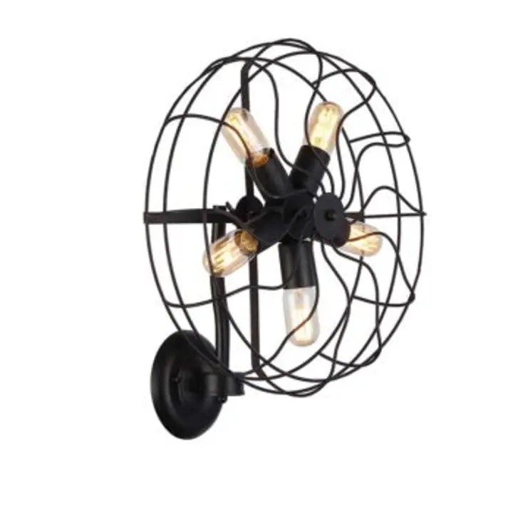 Aplica neagra din metal Fan