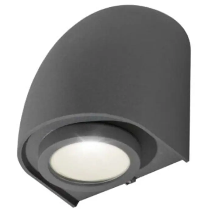Aplica gri inchis din aluminiu Fons