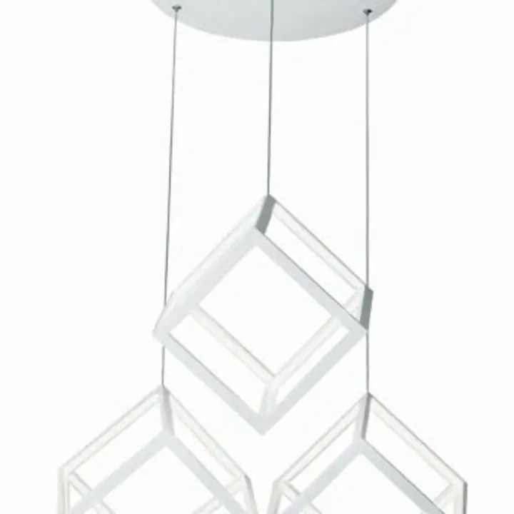 Lustra cu 3 brate Ice-Cube Alb