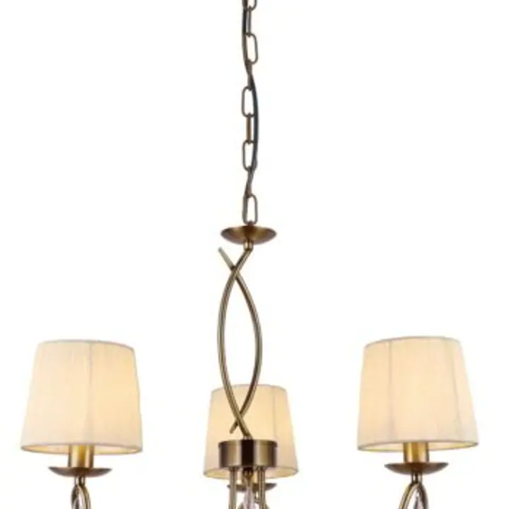 Candelabru cu 3 brate Rafaella Alb