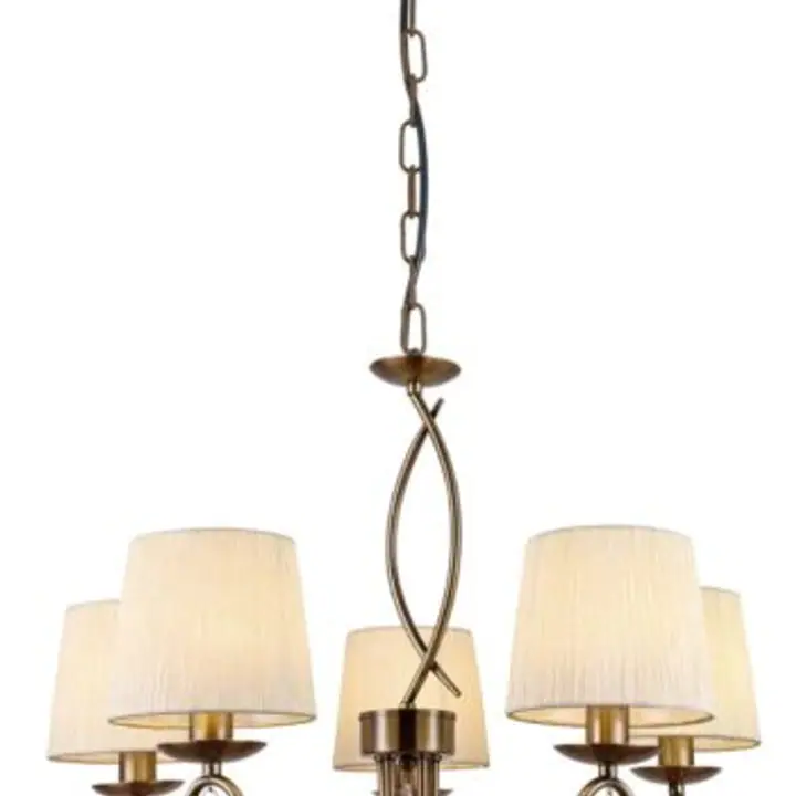 Candelabru cu 5 brate Rafaella Alb