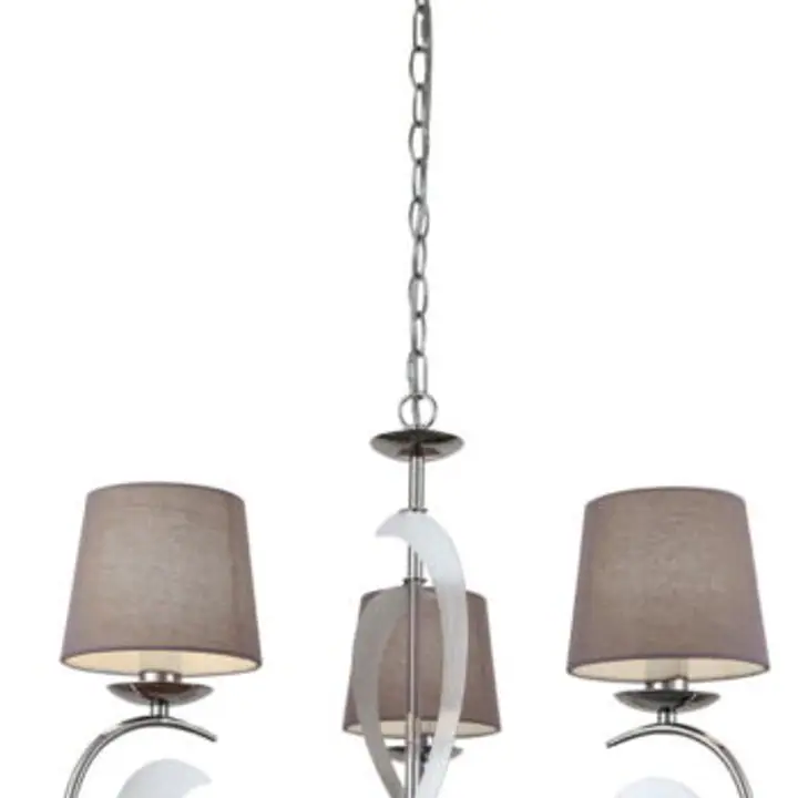 Candelabru cu 3 brate Evelyn Gri, Crom