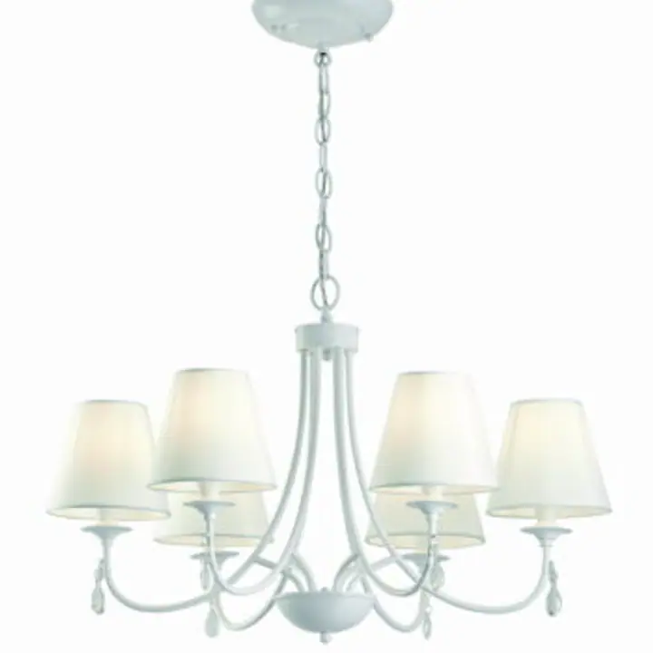 Candelabru cu 6 brate Patricia Alb