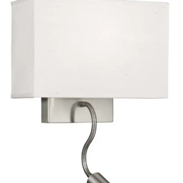 Aplica Gea alb/nichel