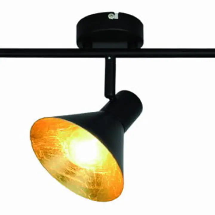 Plafoniera cu 3 brate Harvey Negru , Auriu