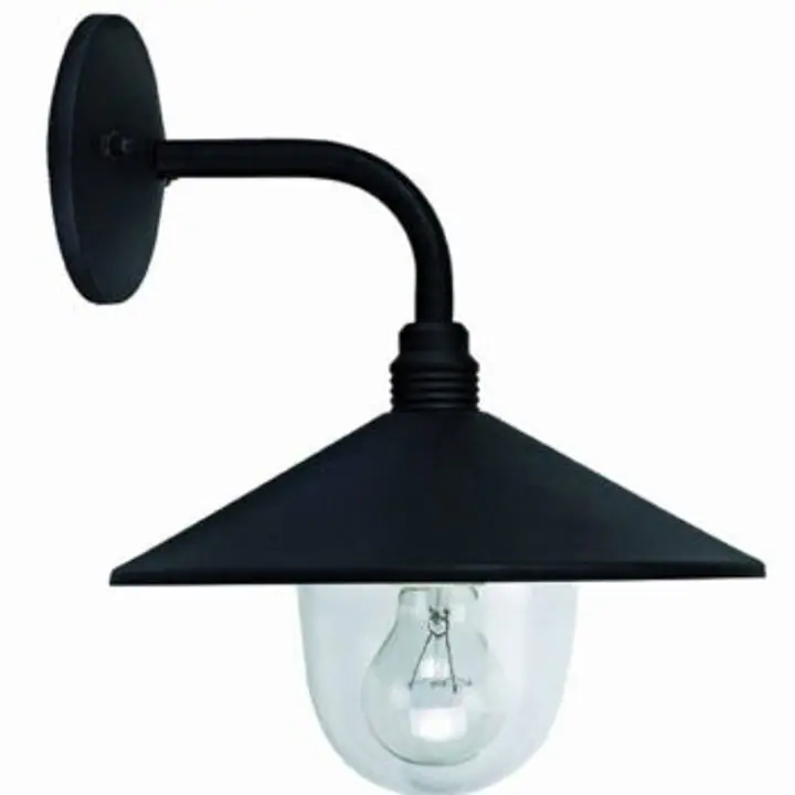 Aplica neagra de exterior Pilos