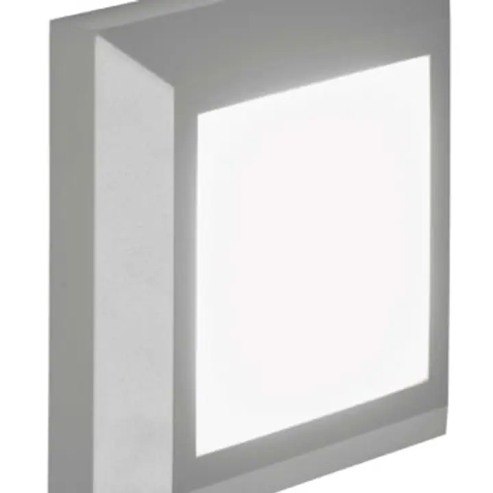 Aplica alb/gri de exterior Leros Plus 125×125