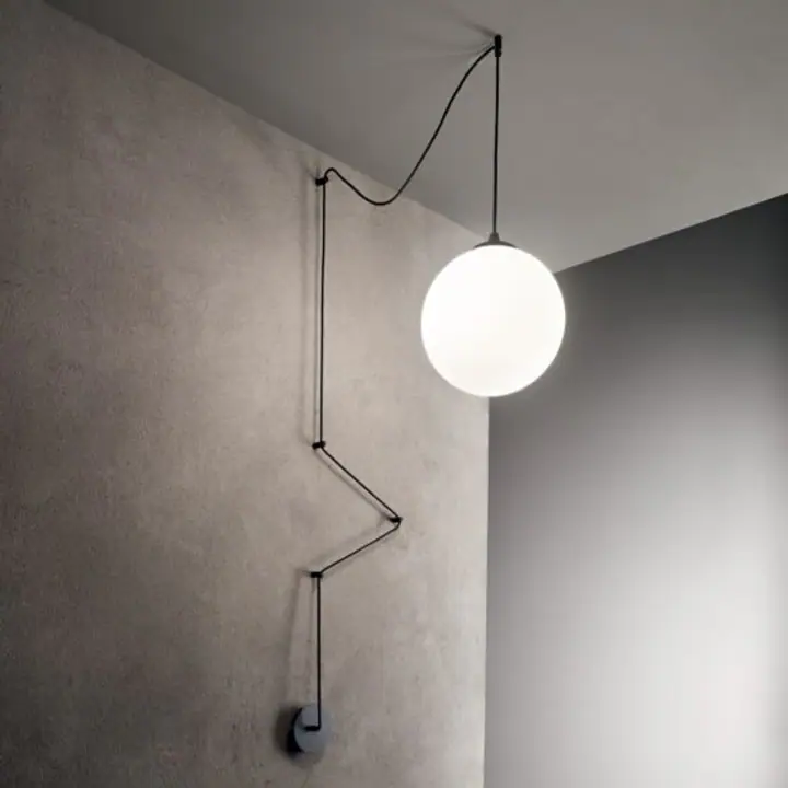 Lampa Suspendata BOA NERO E27 max 1 x 60W