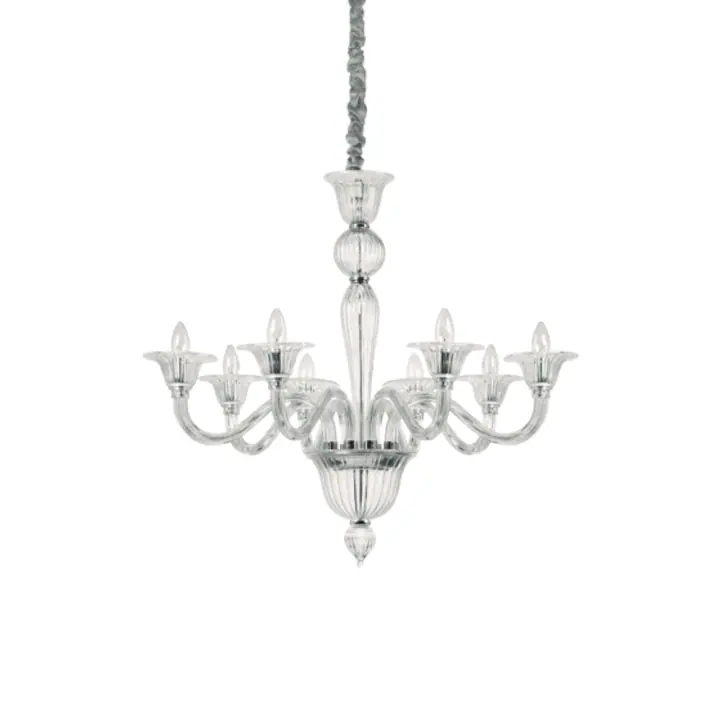 Lampa Suspendata BRIGITTA CROMO E14 max 8 x 40W