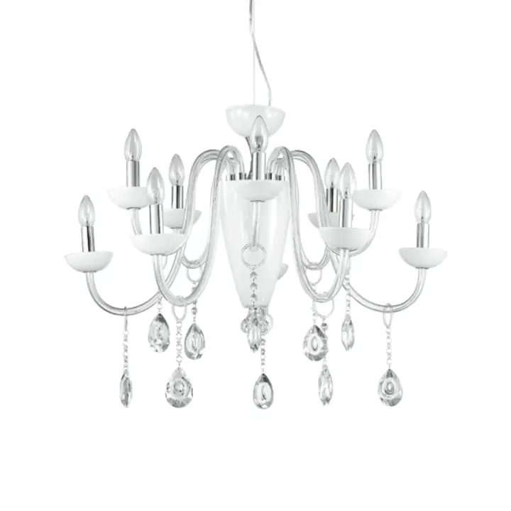 Lampa Suspendata CAMELIA CROMO E14/E27 max 10+1 x 40/60W