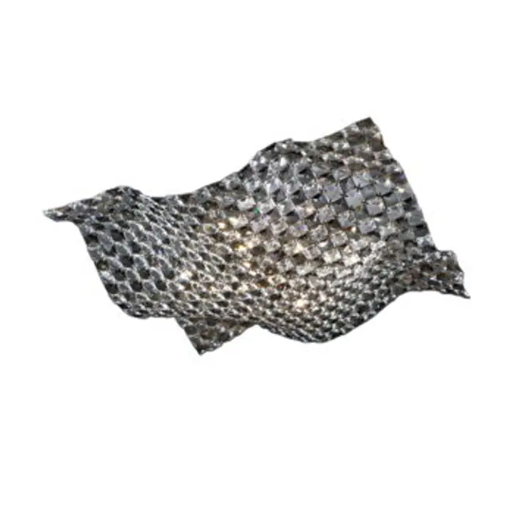 Plafoniera din metal si cristal Saten M
