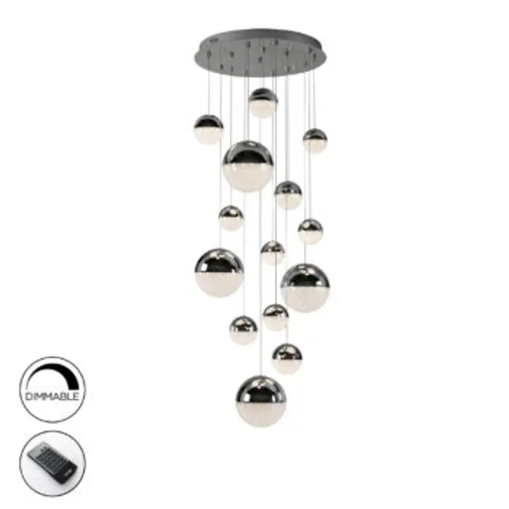 Lustra crom dimabila Sphere 60