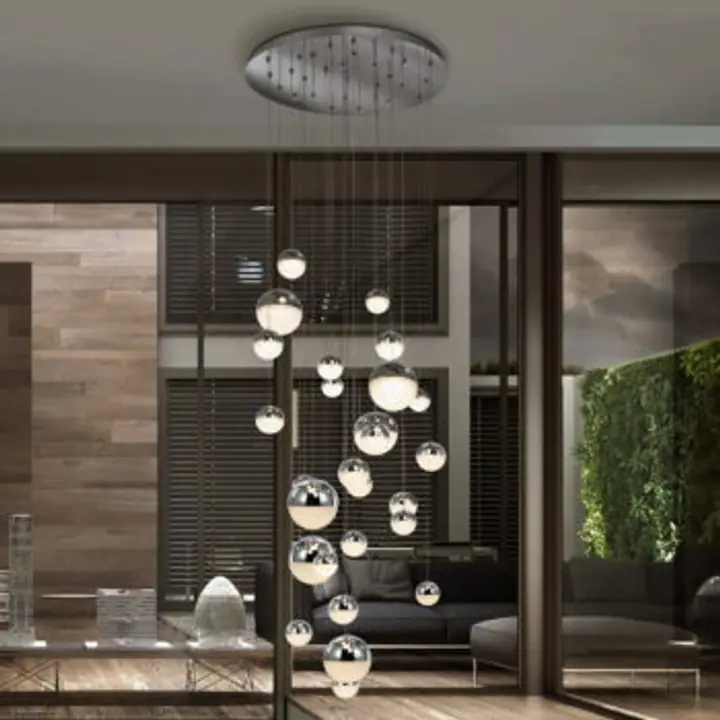 Lustra crom dimabila Sphere