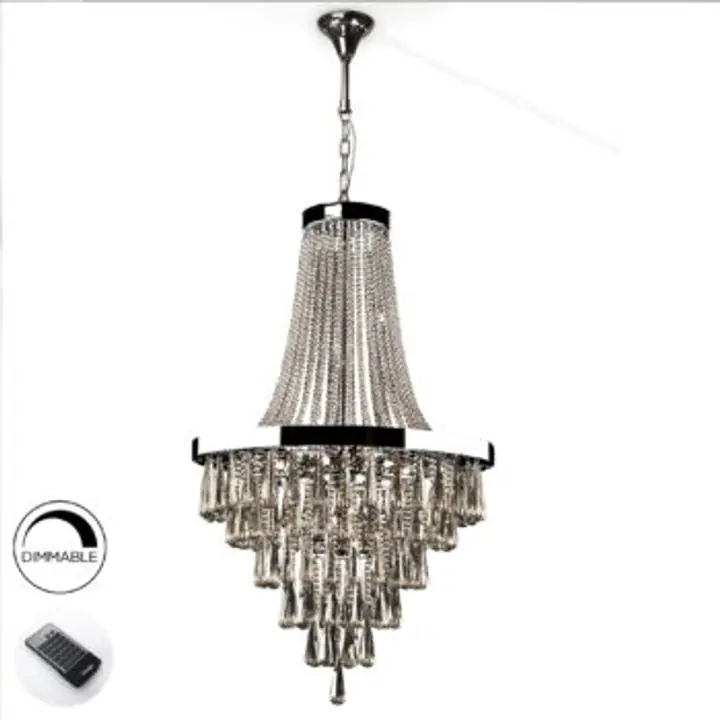 Candelabru dimabil din metal si cristal Palace