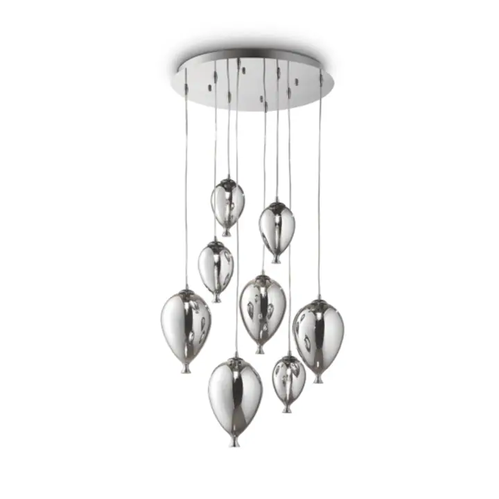 Lampa Suspendata CLOWN CROMO G9 max 8 x 28W