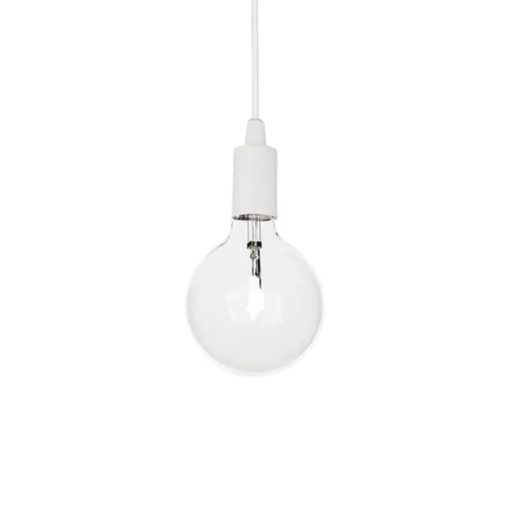 Lampa Suspendata EDISON BIANCO E27 max 1 x 60W