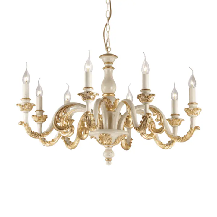 Lampa Suspendata GIGLIO ORO E14 max 8 x 40W