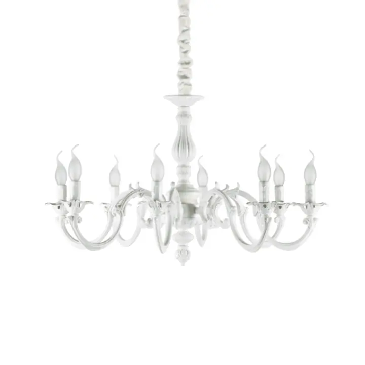 Lampa Suspendata JUSTINE BIANCO E14 max 8 x 40W